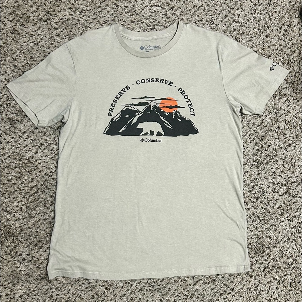 Columbia Men’s Large "Preserve Conserve Protect" Graphic T-Shirt